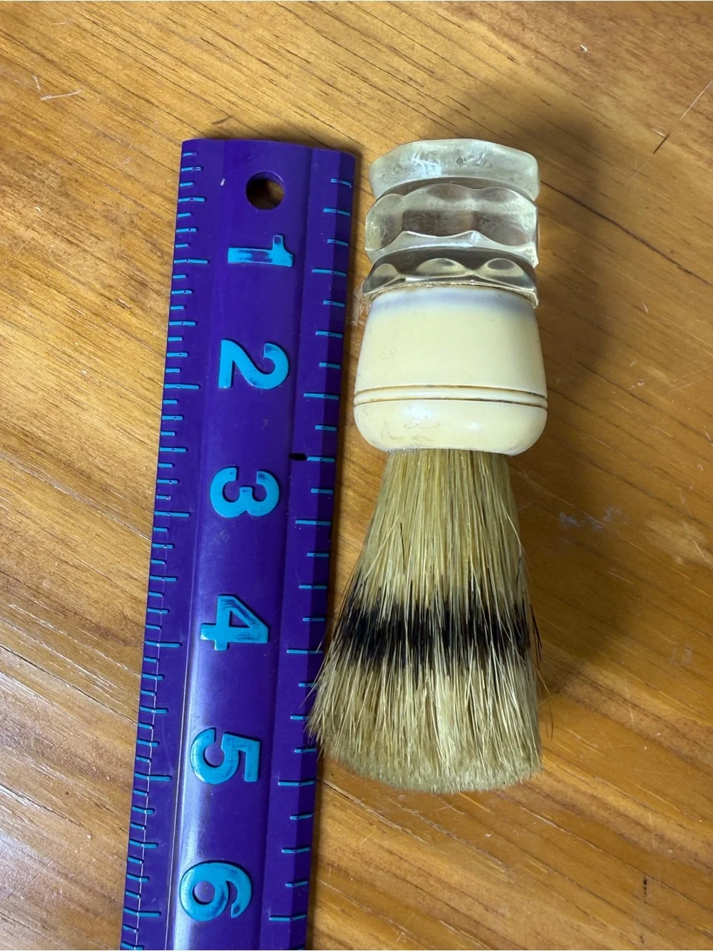 Men's Shaving Brush Lucite Handle